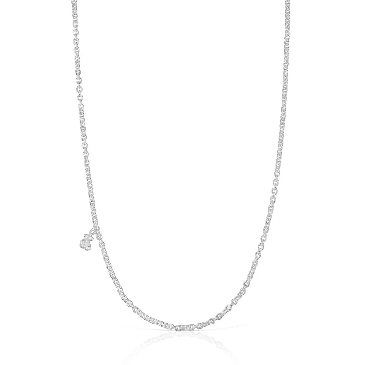 

Колье Tous Bold Bear Short With Thick Round Rings, серебро