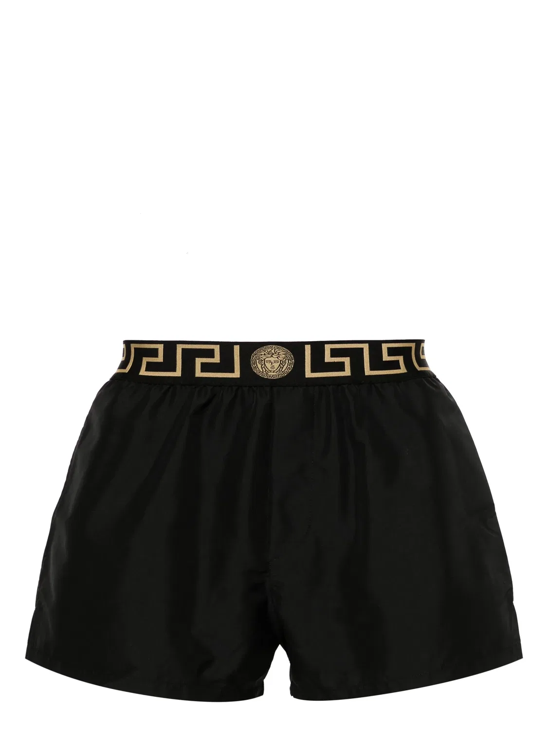 Шорты для плавания с узором Greca Versace, черный