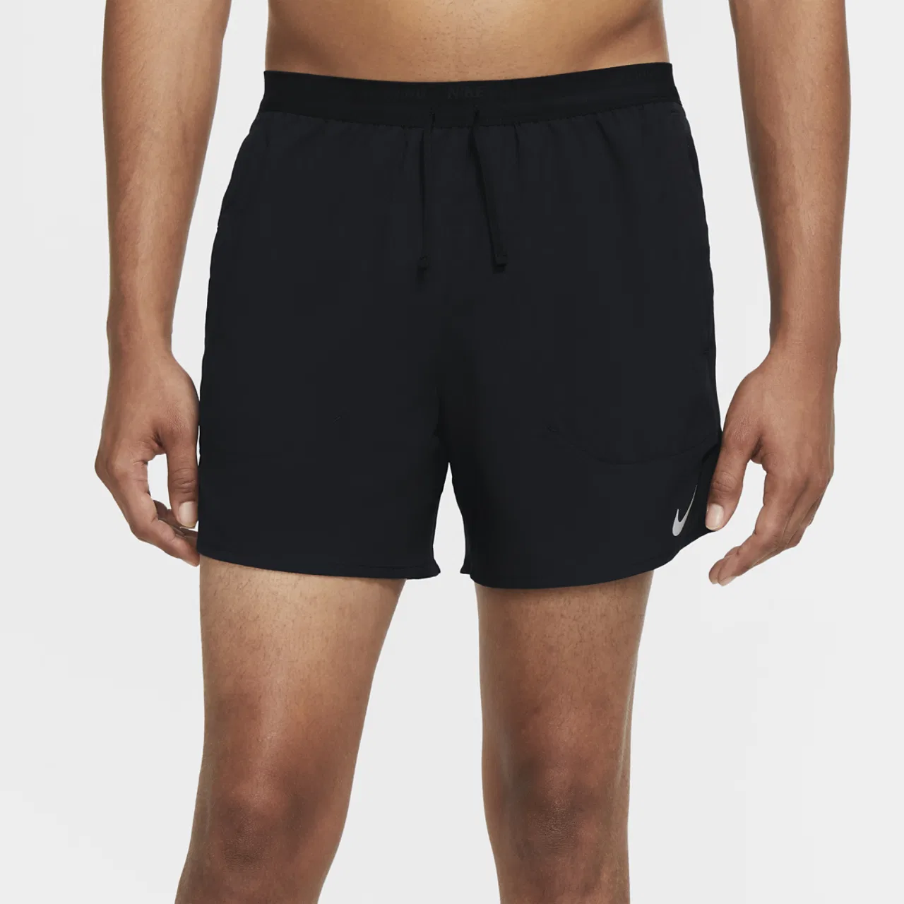 Мужские шорты для бега Dri-FIT Stride 5" BF Nike, цвет Black/Reflective Silver/Black