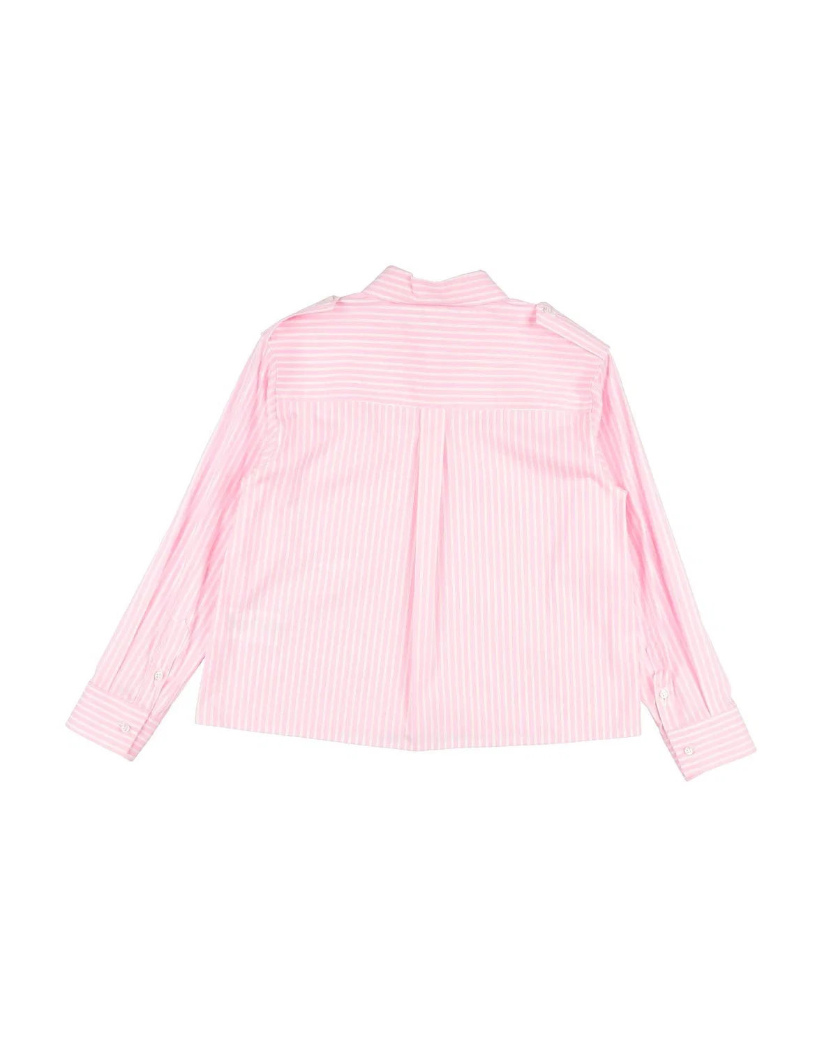 Рубашка из поплина с длинным рукавом Msgm, розовый — фото 2