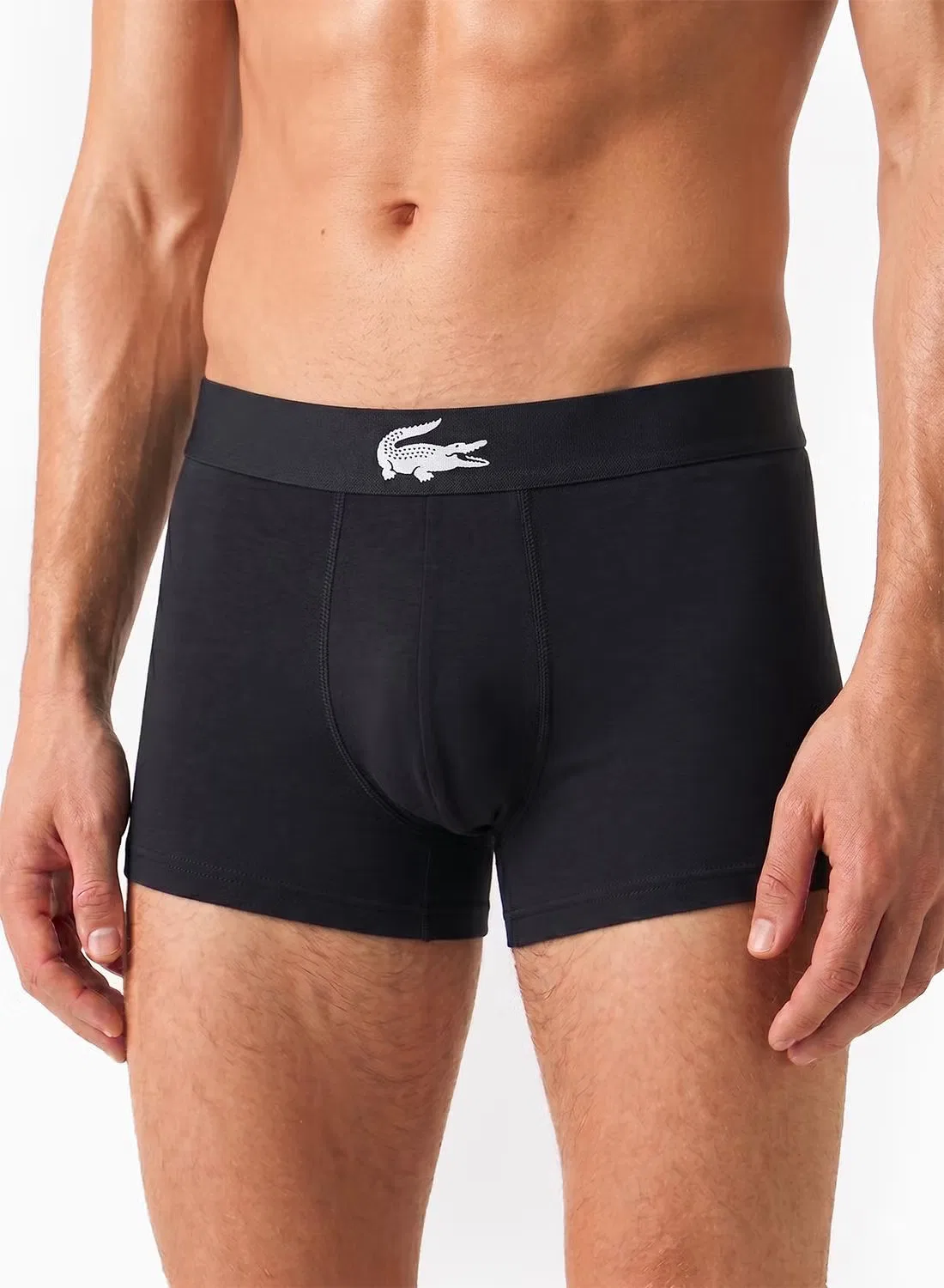 Трусы-боксеры с логотипом, комплект из 3 штук, Lacoste, белый — фото 4