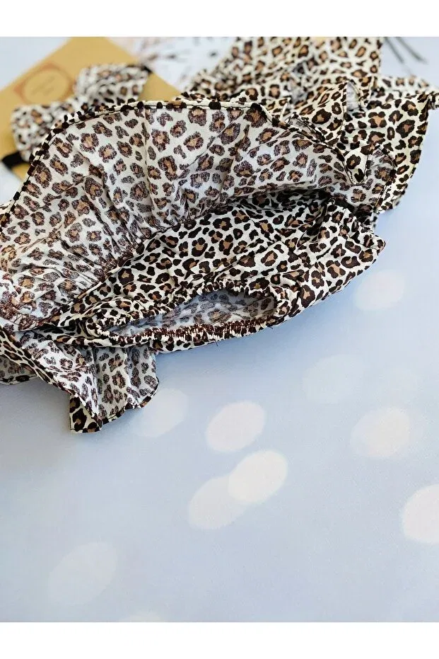 Детский комплект для девочек с принтом Mini Kids Baby, Leopard — фото 3