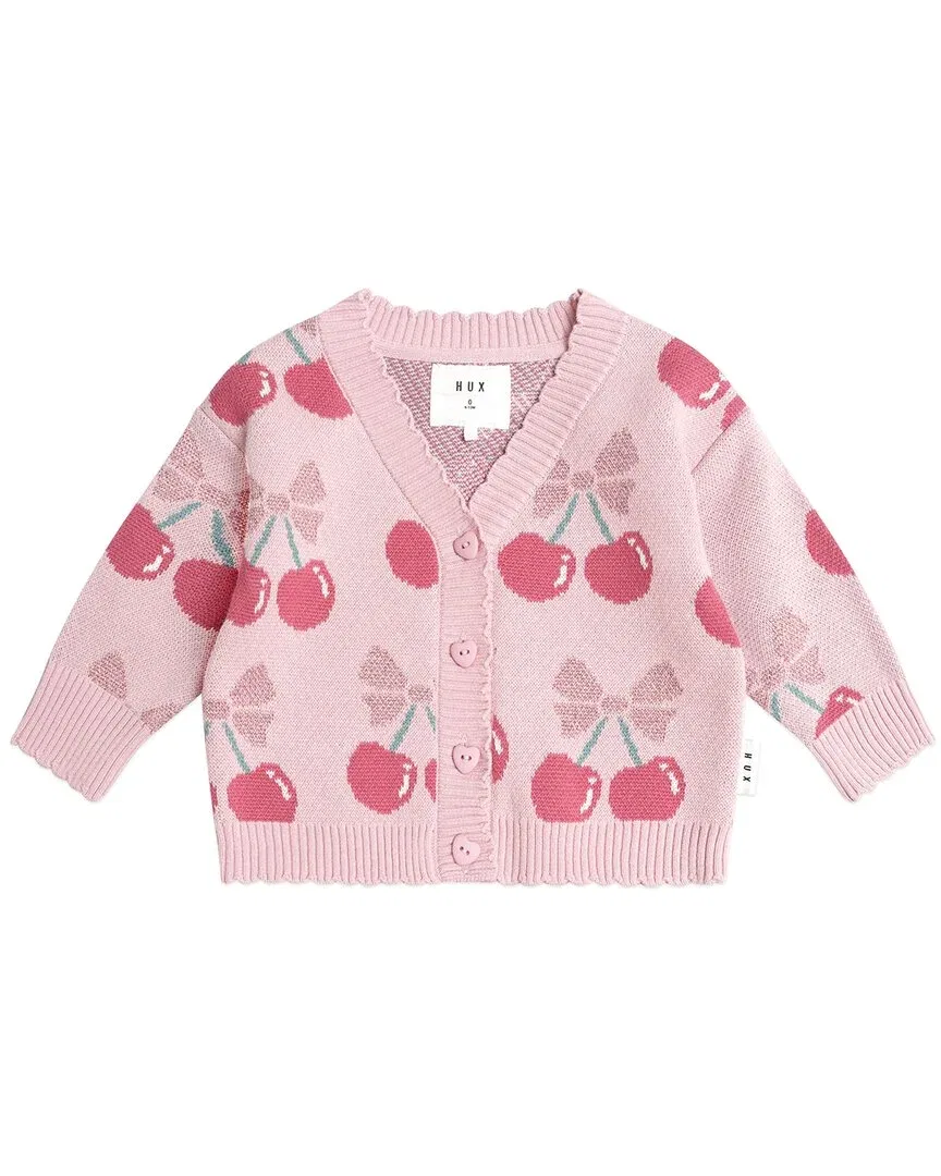 Детский кардиган с блестящим узором Cherry Pie Huxbaby, оранжевый