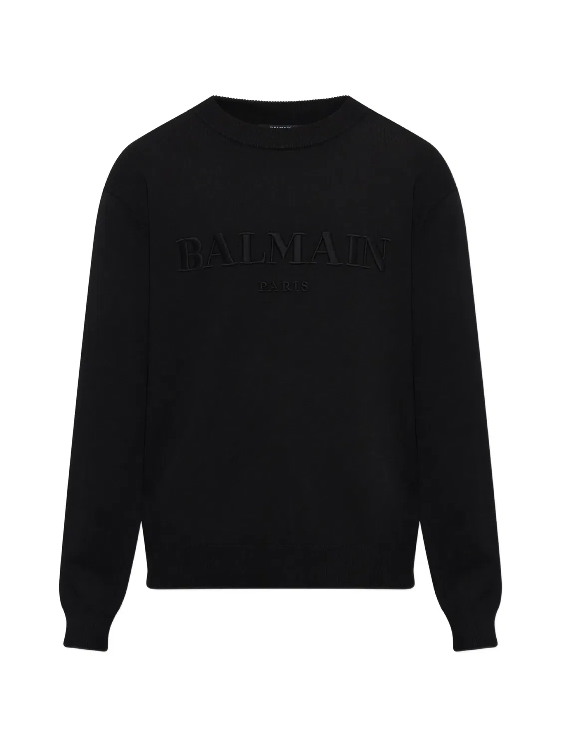Balmain Свитер хлопковый черный