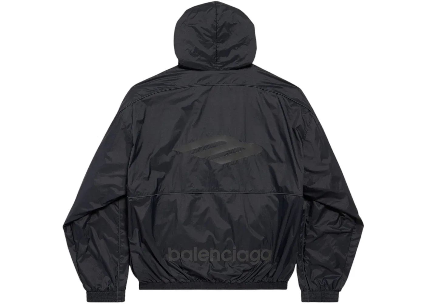 Мужское худи из спортивного костюма 3B Sports Icon Ski Tracksuit Balenciaga, Black — фото 2