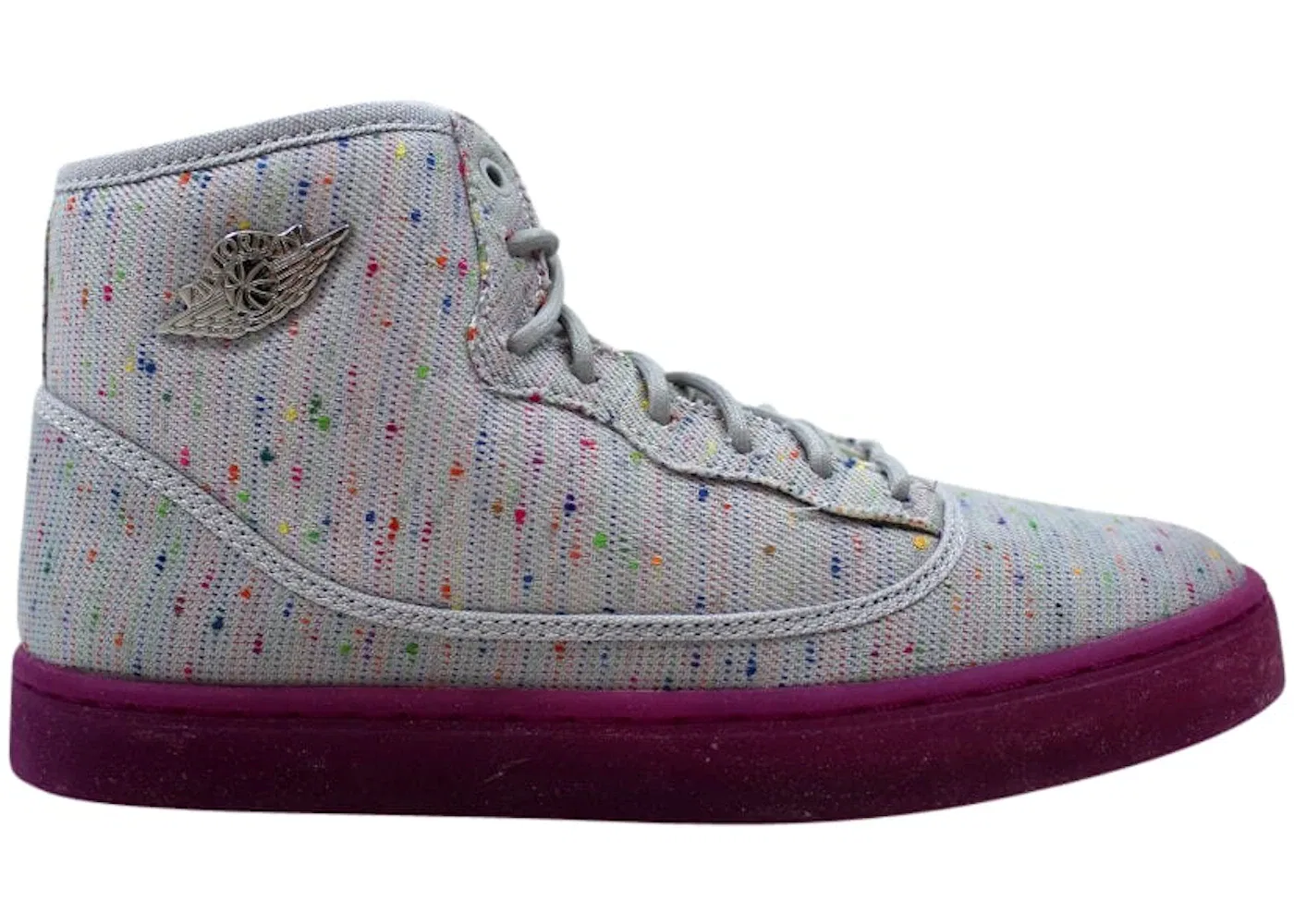 Детские кроссовки Lifestyle Jordan Jasmine Jordan, Wolf Grey/White Purple Dusk Metallic Silver