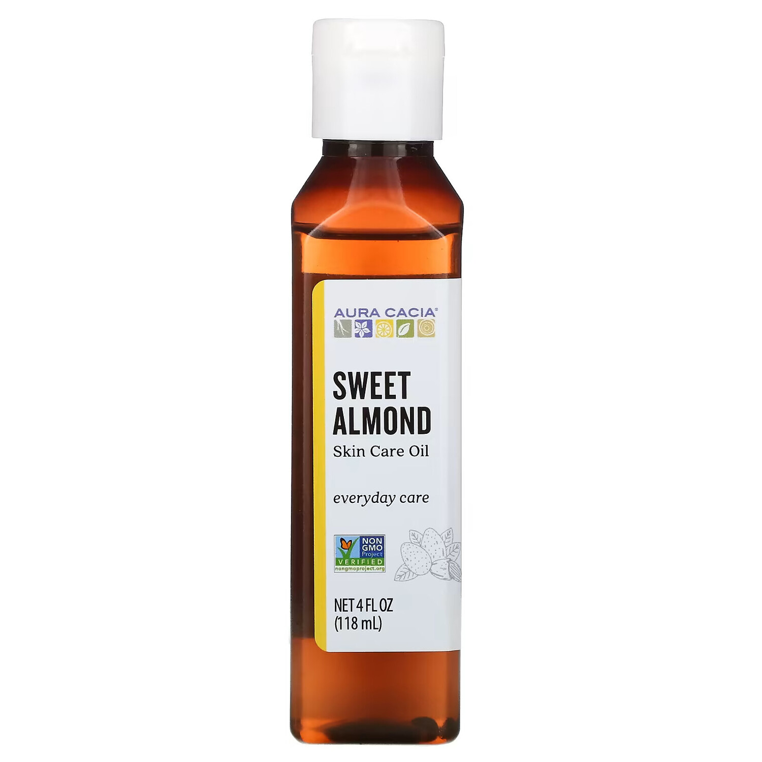 

Aura Cacia, масло для тела, сладкий миндаль, 118 мл (4 жидк. унции)