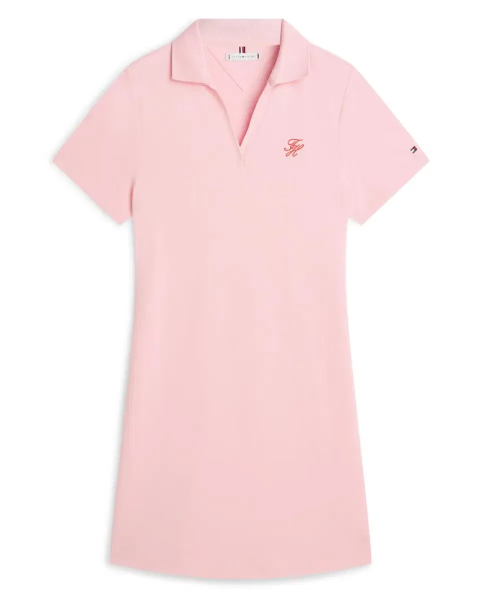 Женское платье-поло из хлопка Tommy Hilfiger, Rosa Claro