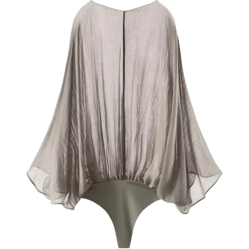 Женское боди с круглым вырезом Medium Gray ZARA, Medium Gray — фото 3