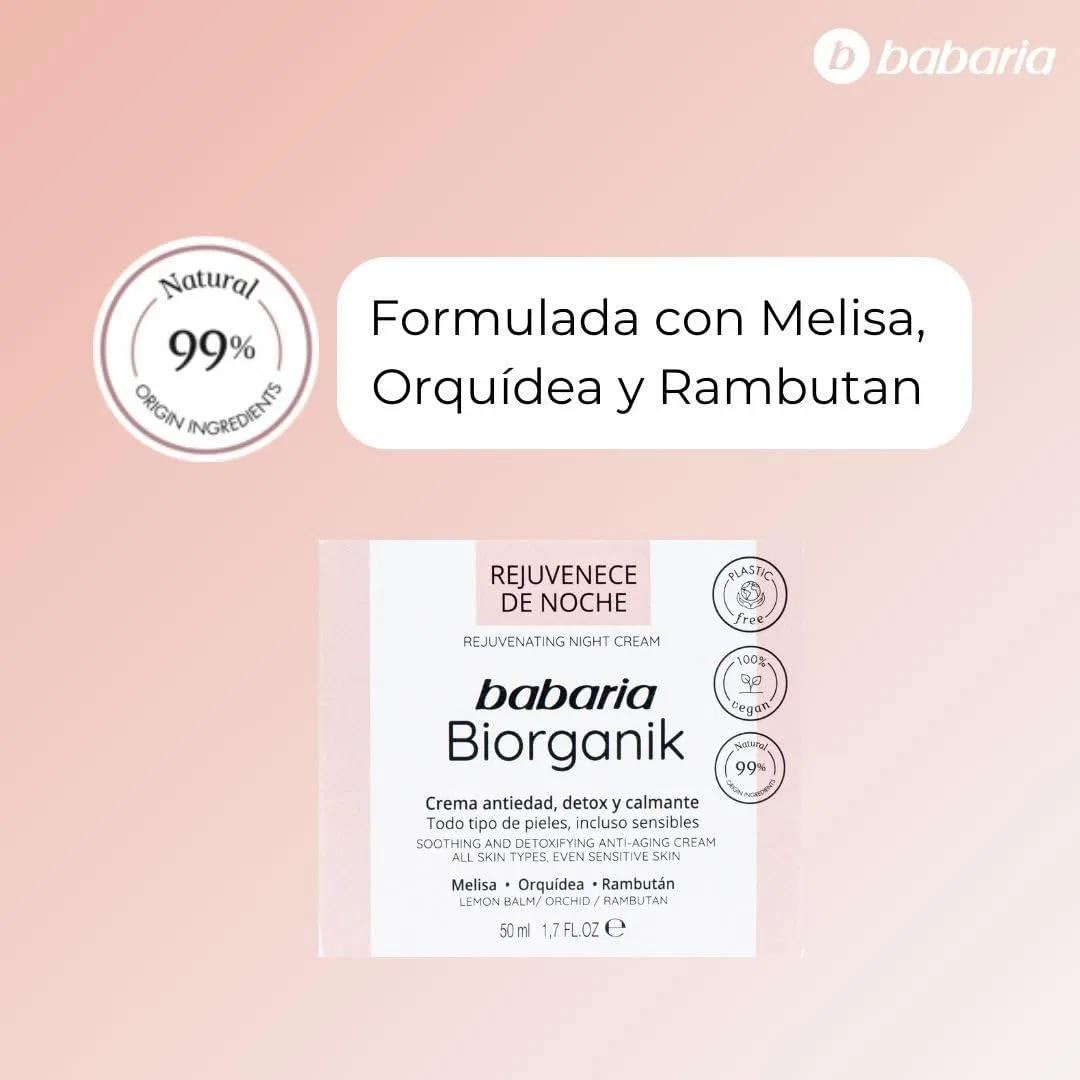 Ночной крем для лица Babaria Organic, 50 мл — фото 4