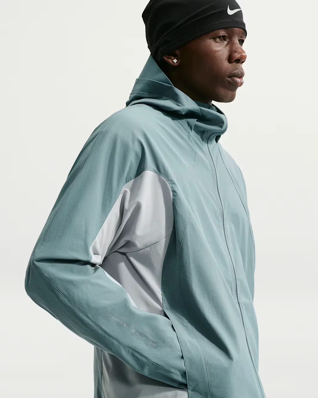 Мужская футболка с длинными рукавами Dri-FIT Nike Tech Helios, Mineral Slate/Light Pumice/Black — фото 3