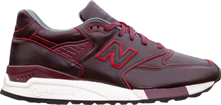 

Кроссовки New Balance Horween x 998 Made In The USA 'Burgundy', белый