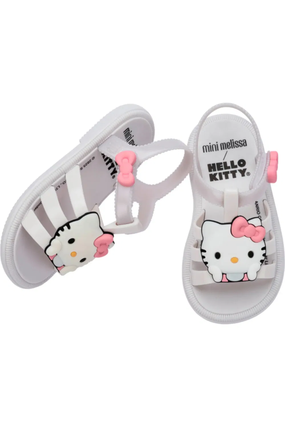 Сандалии детские с аппликацией Hello Kitty Hip Sandal Mini Melissa, белый/белый — фото 4