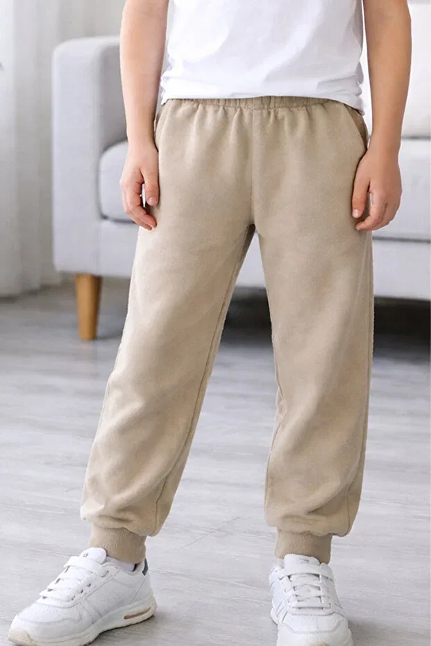 Детские спортивные штаны для девочек хлопковые Basics Myada, Gray — фото 3