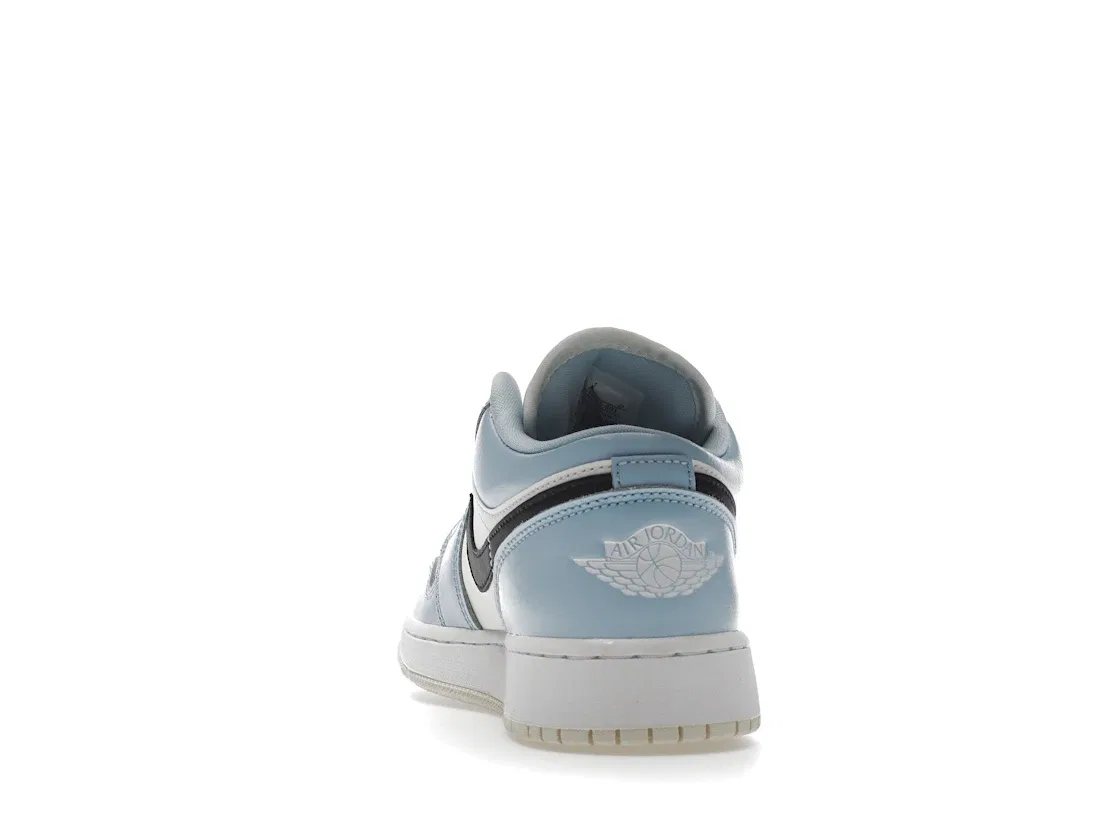 Детские кроссовки для активного отдыха Jordan 1 Low Jordan, Ice Blue/Black/Sail/White — фото 4