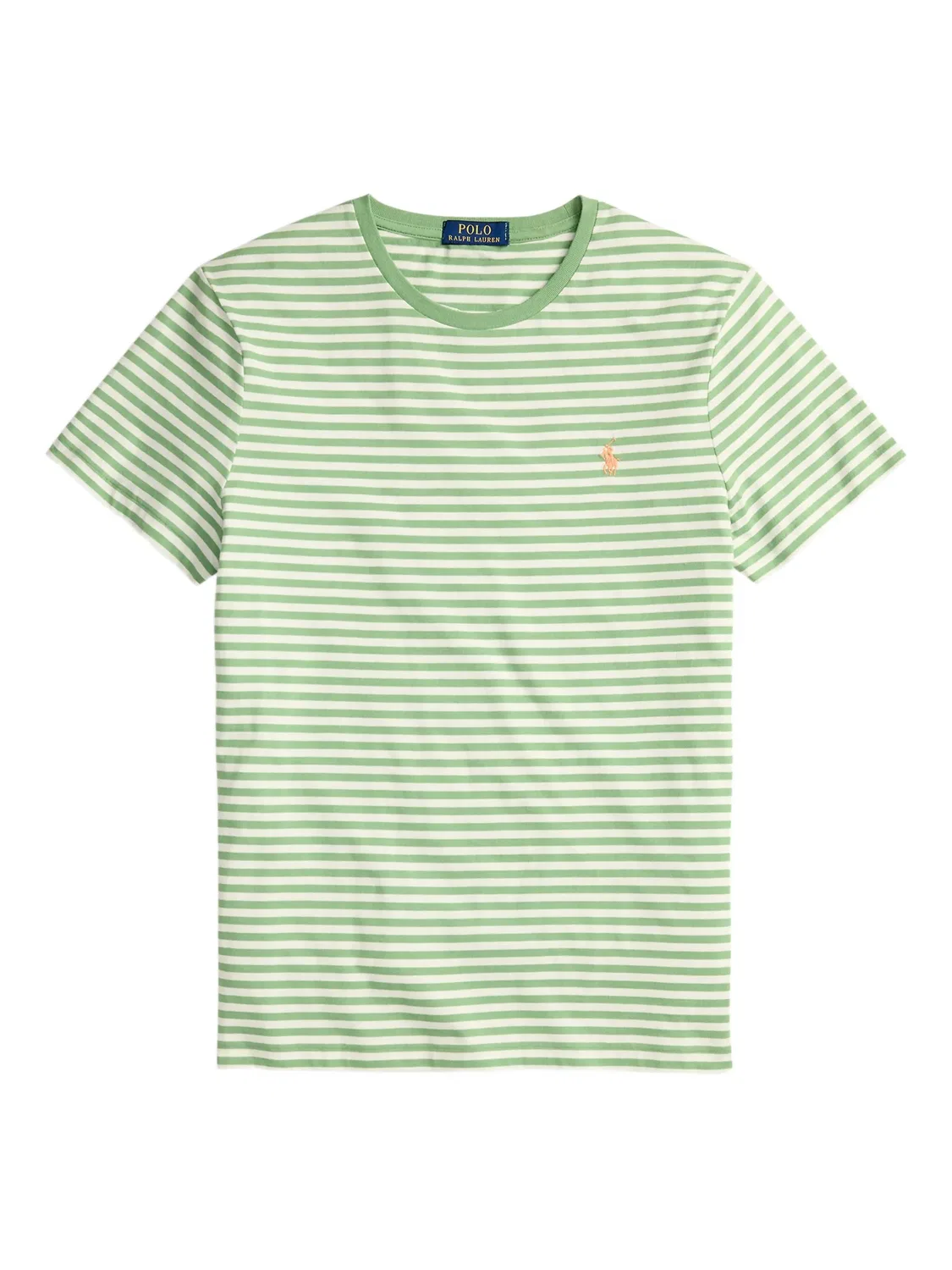 Поло с полосками Polo Ralph Lauren, зеленый