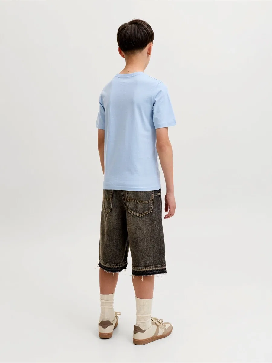 Детская футболка 'JORCASSIS' цвета горечавки, светло-голубой Jack & Jones Junior — фото 4