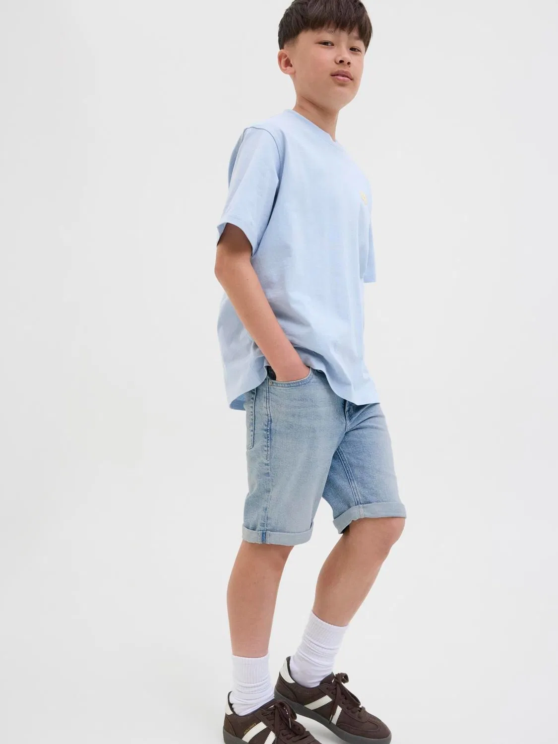 Шорты джинсовые Regular Fit Rick JACK & JONES JUNIOR, голубой