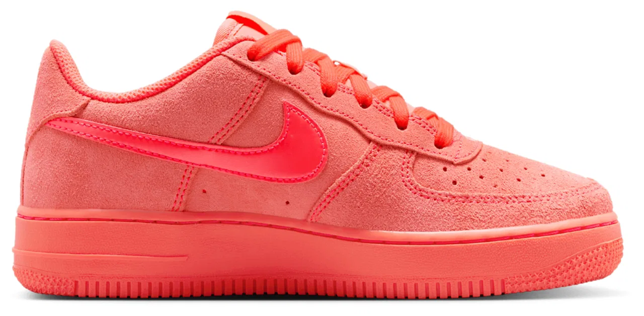 Кеды для мальчиков Air Force 1 Suede Nike, цвет Hot Lava/Hot Lava/Hot Lava