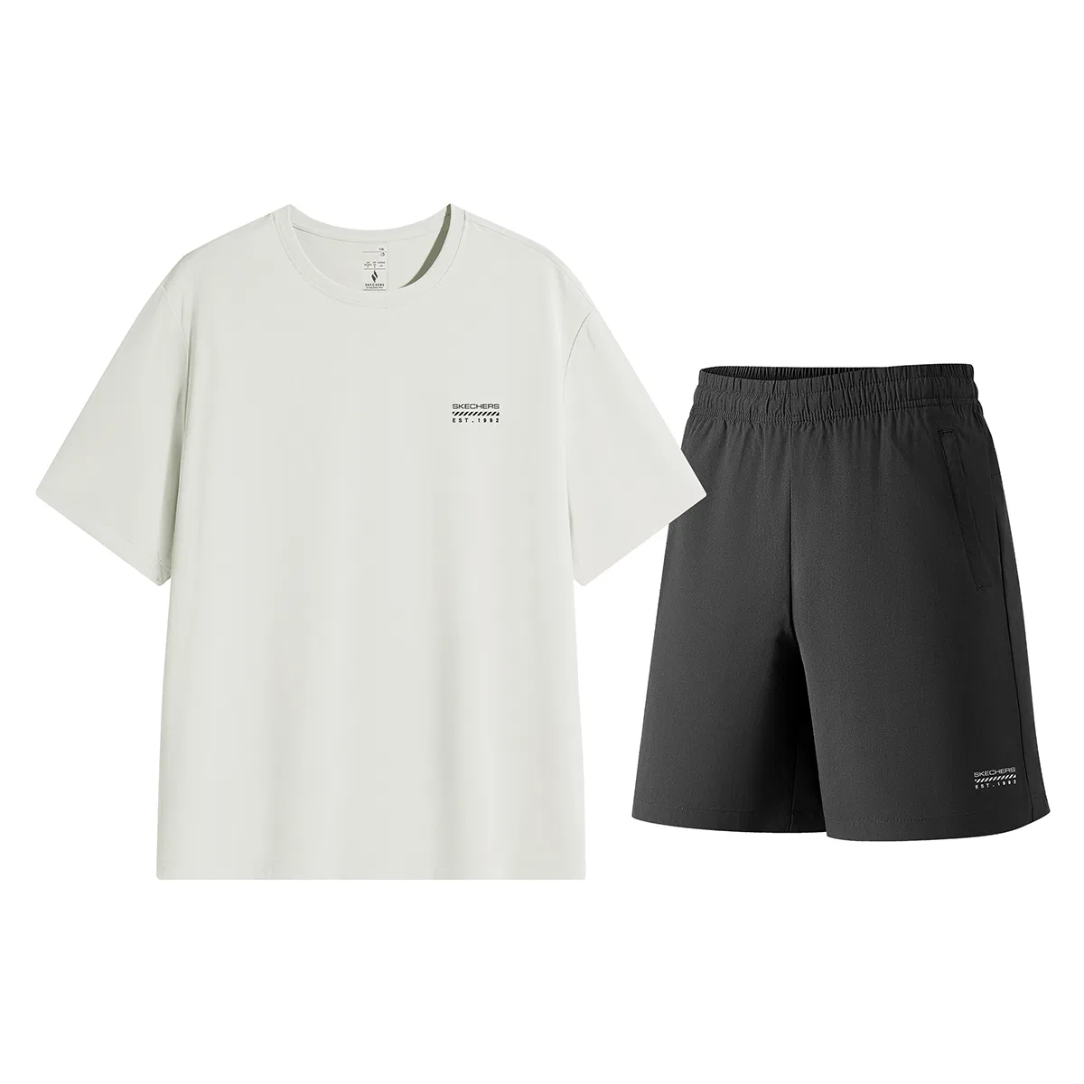 Детский спортивный комплект с принтом Skechers, Birch Apricot Top