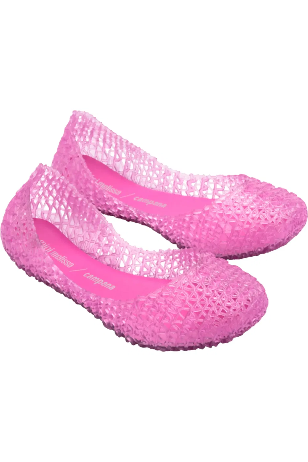 Детские туфли лодочки с блестками Campana Zigzag Mini Melissa, розовый/розовый