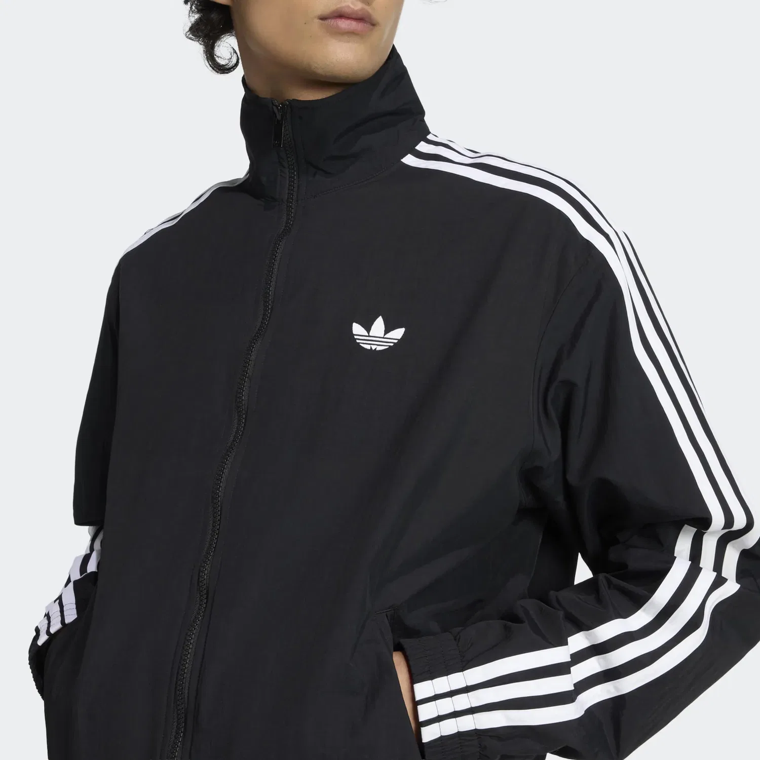 Мужская тренировочная куртка Firebird Woven Track Adidas Originals, Black — фото 4
