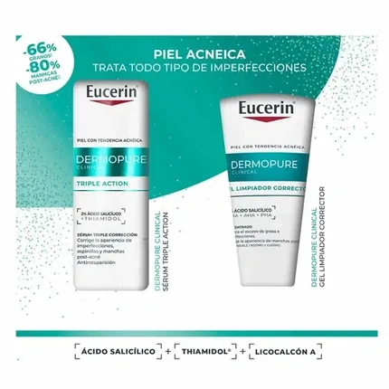 Сыворотка для лица тройного действия Eucerin Dermopure, 40 мл, 2 шт.