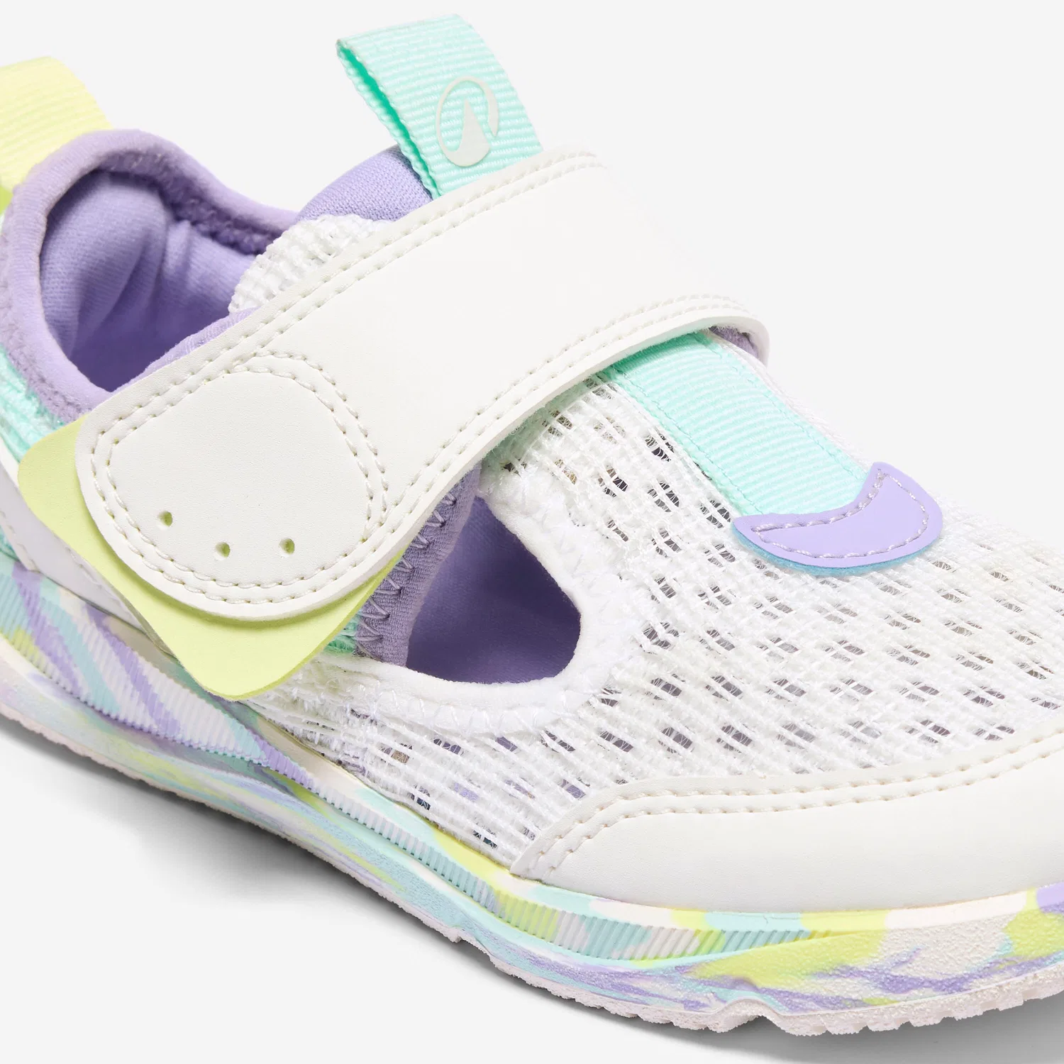 Кроссовки для активного отдыха Stepper Fresh Decathlon, Baumwollweiß Lavendellila Blasses Minzgrun — фото 3