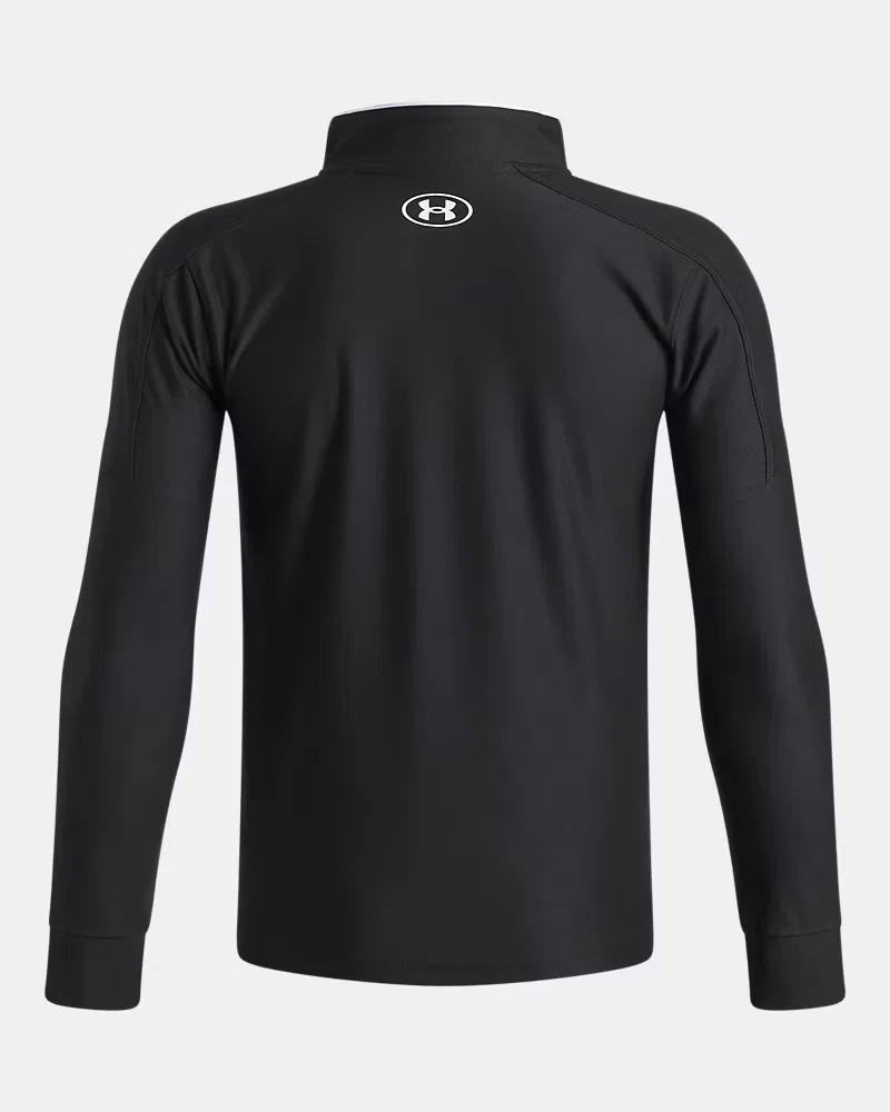 Куртка детская легкая дышащая влагоотводящая UA Challenger Track UnderArmour, Black/White — фото 2