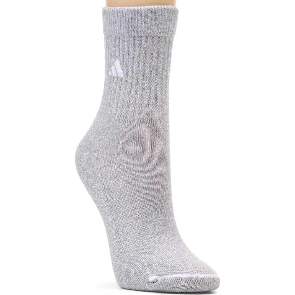 Женские спортивные высокие носки 3.0 с амортизацией комплект из 3 пар Adidas, Glow Blue/White/Grey — фото 4