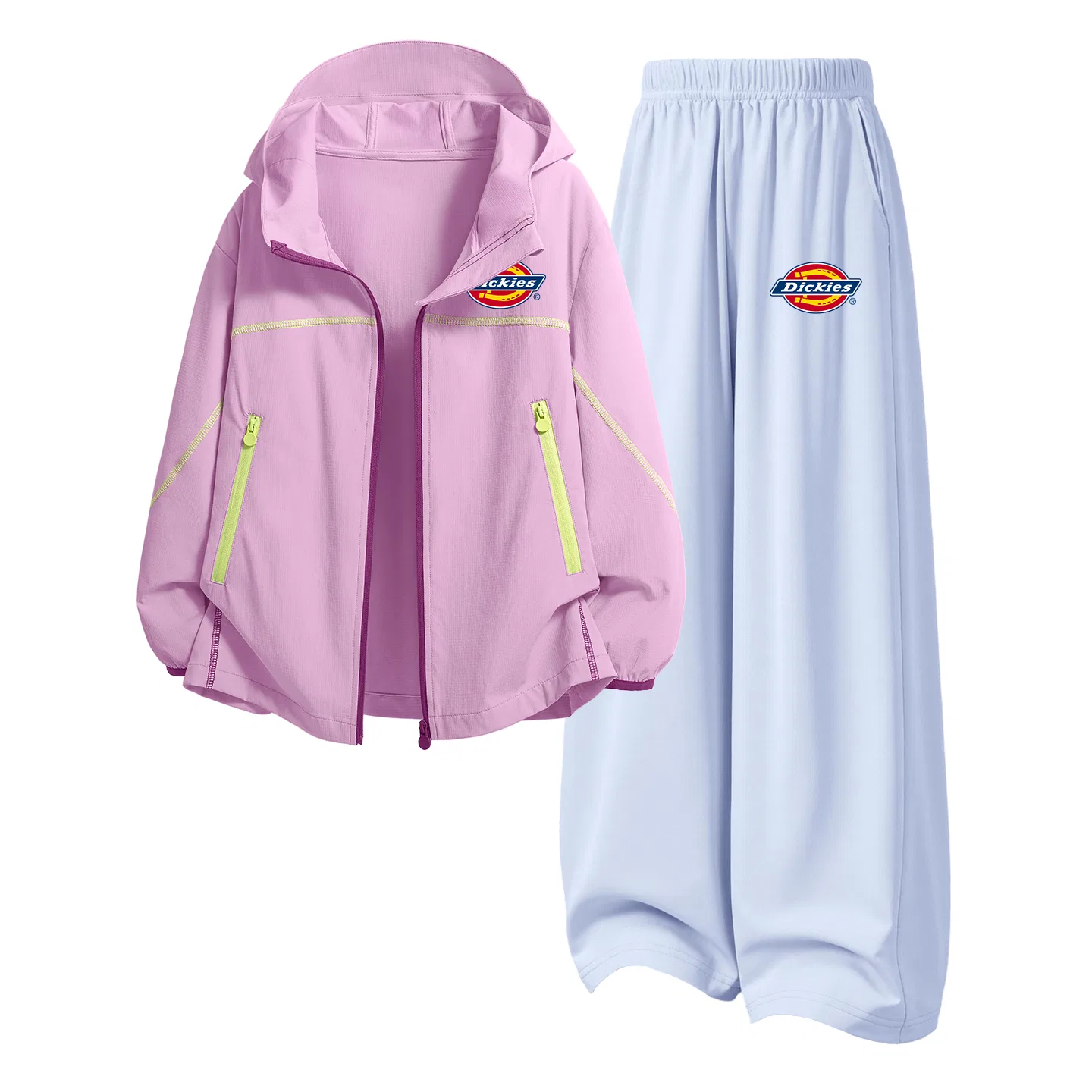 Детский спортивный комплект с принтом Logo K Dickies, Silicone Logo K Purple/Logo K Breeze Blue
