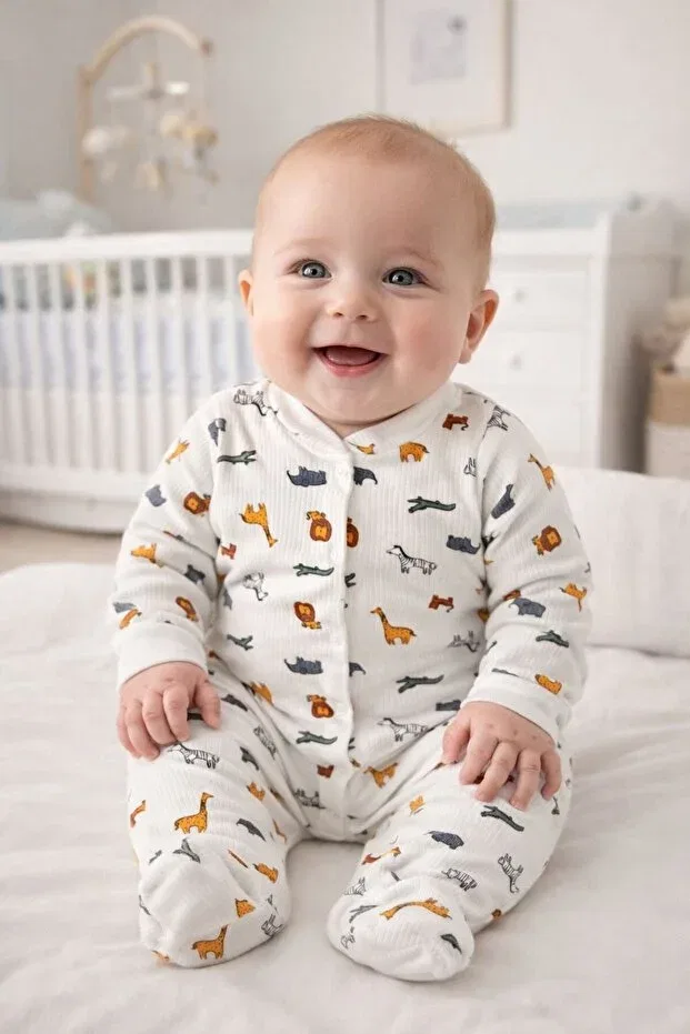 Детский комбинезон для мальчиков с принтом My Babies Label, Multicolor — фото 3