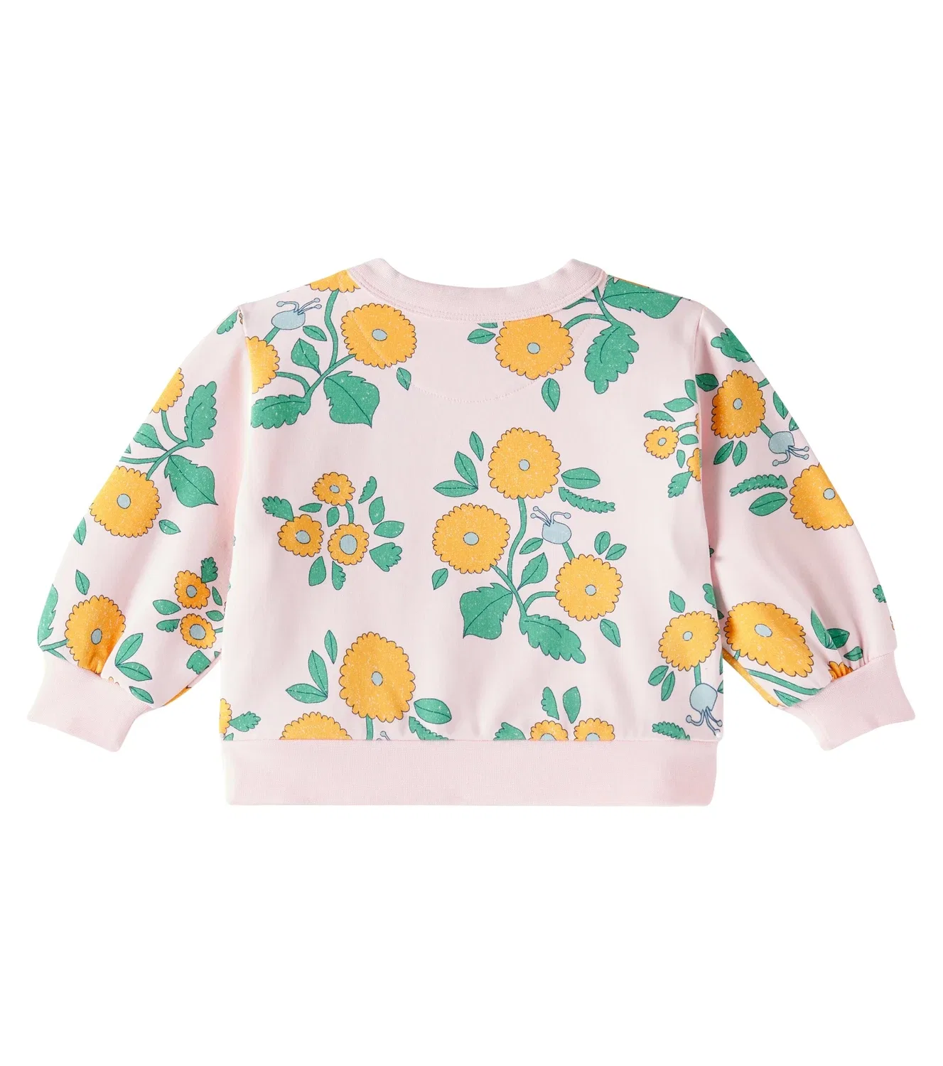 Толстовка-джерси с принтом Baby Flowers Tinycottons, розовый — фото 2