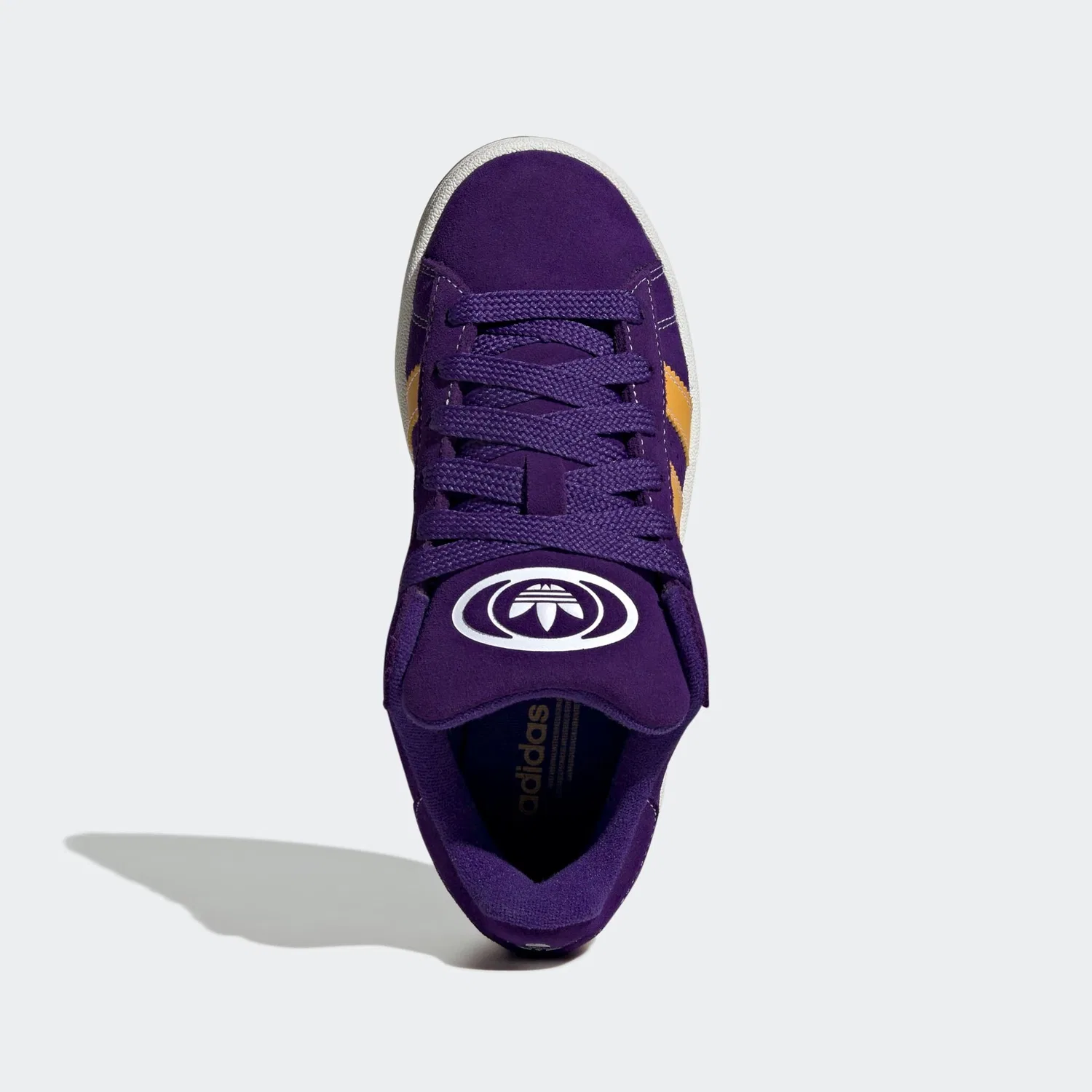 Детские кроссовки в стиле ретро Adidas Originals, Collegiate Purple / Preloved Yellow / Cloud White — фото 4