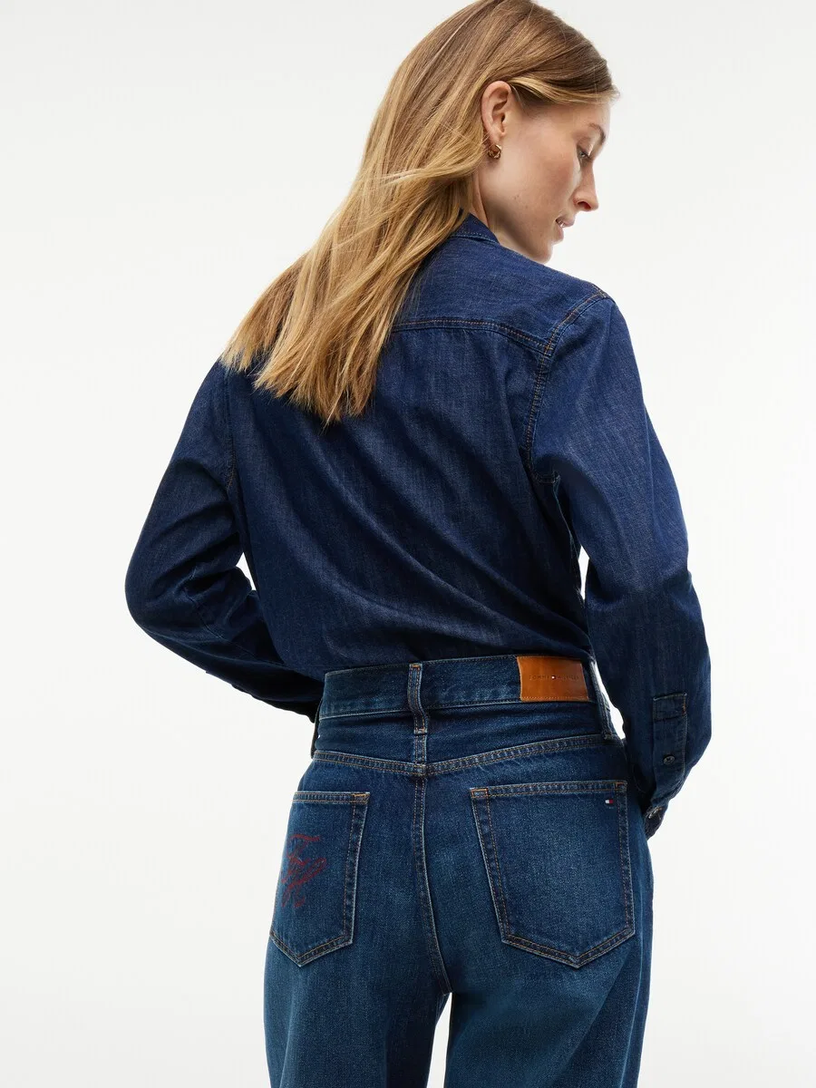 Джинсы TOMMY HILFIGER Regular 'SARAH' темно-синего цвета — фото 3
