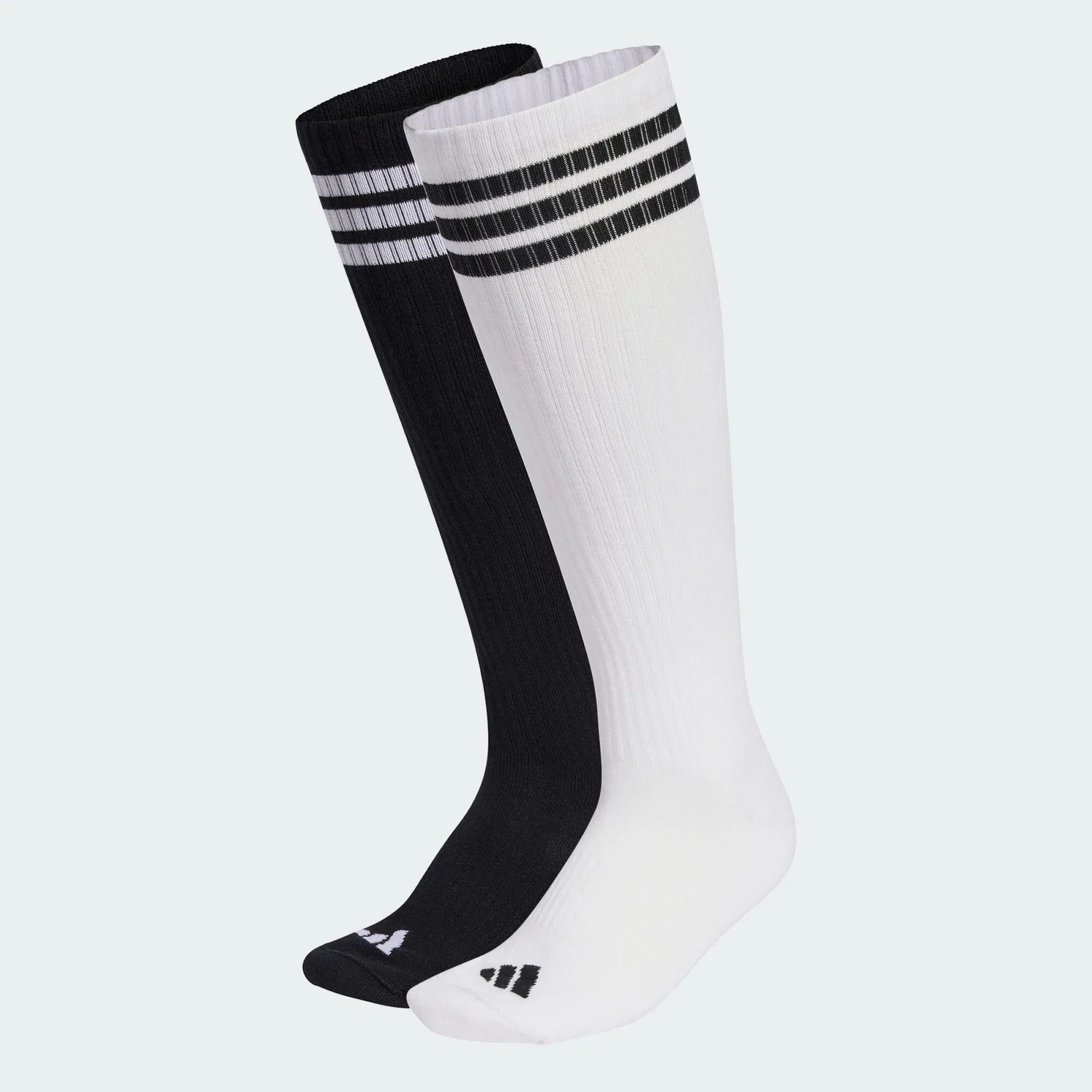 Носки гольфы с поддержкой свода стопы 3-Streifen Adidas, Weiß Schwarz — фото 4