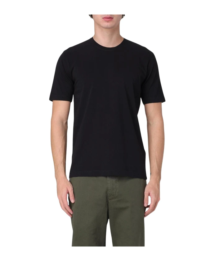 

Футболка с круглым вырезом, свободного кроя. Aspesi, черный