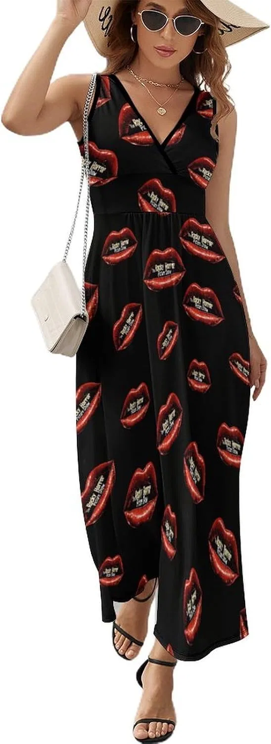 Женское летнее макси-платье с V-образным вырезом The Rocky Horror Picture Show, Style