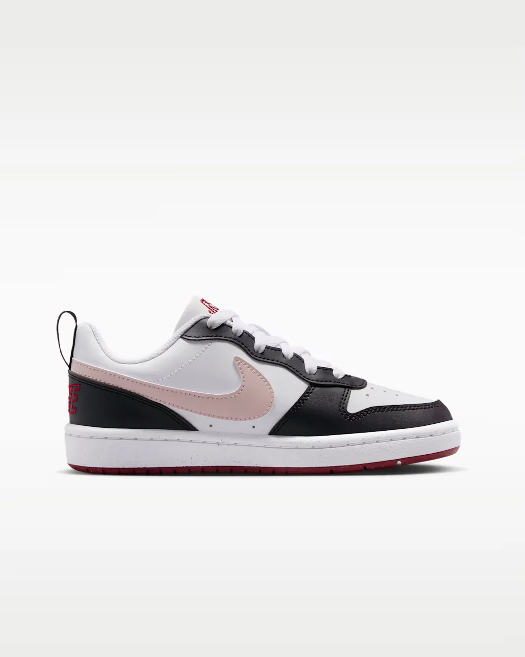 Кроссовки для детей постарше Nike Court Borough Low SE, White/Burgundy Ash/Team Crimson/Silt Red — фото 3