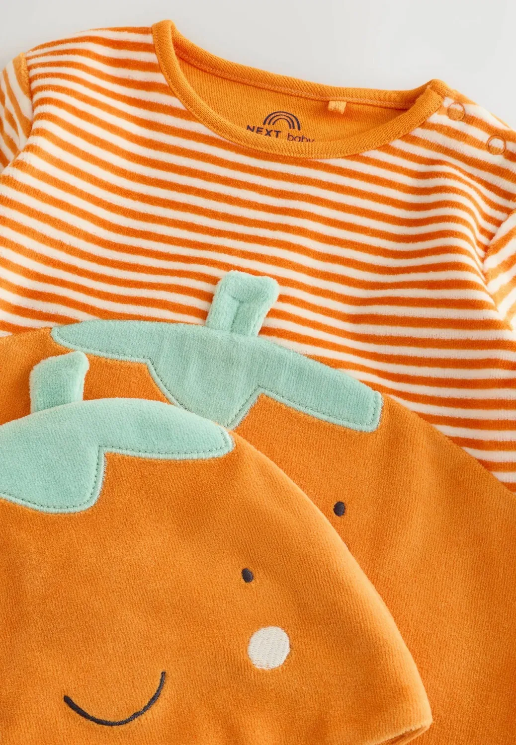 Комплект из двух предметов: пижама и шапочка на Хэллоуин Next, Orange Pumpkin — фото 2