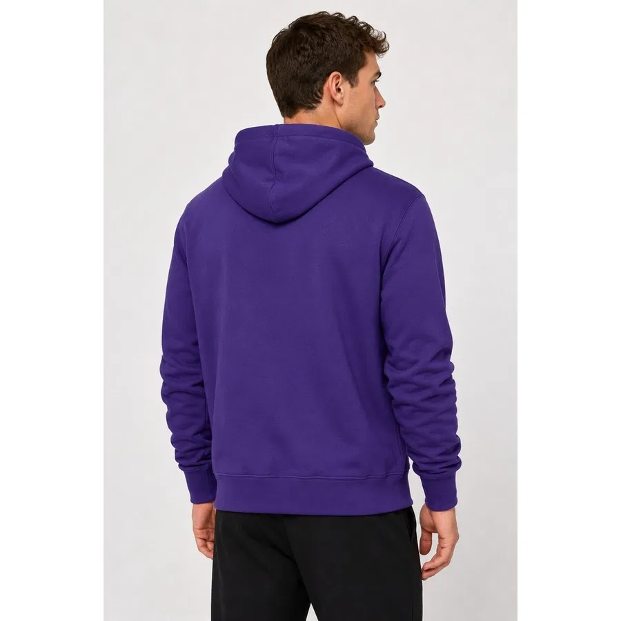 Мужской худи с капюшоном и логотипом Los Angeles Lakers, Nike, Фиолетовый — фото 2