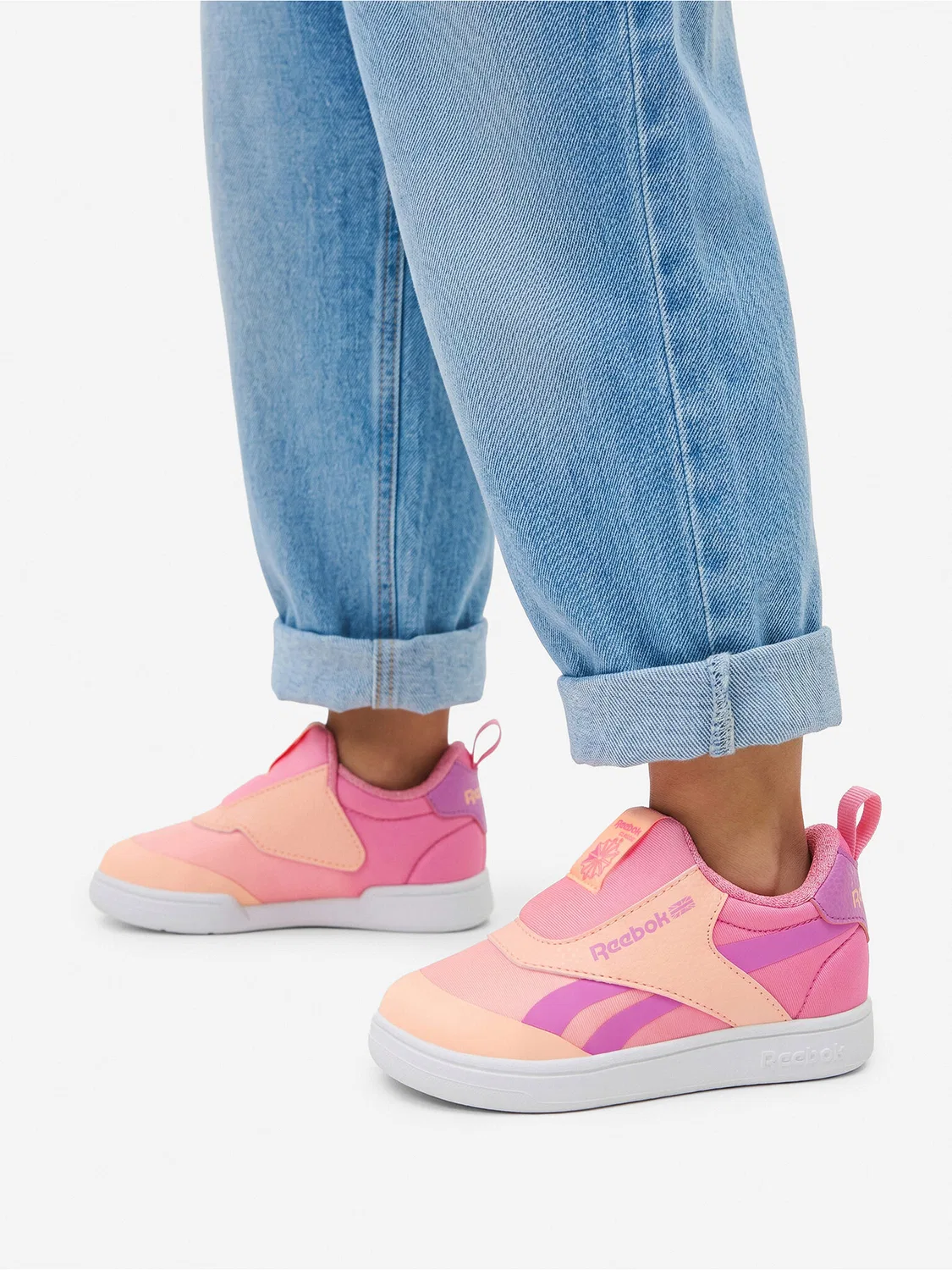 Кроссовки для девочки REVENGE SLIP-ON Reebok, розовый