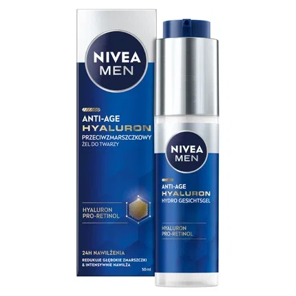 Гель для лица против морщин Nivea Men Hyaluron, 50 мл