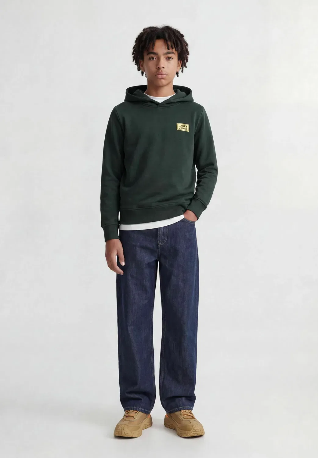 Худи с логотипом для мальчиков - худи Jack & Jones Junior, Scarab