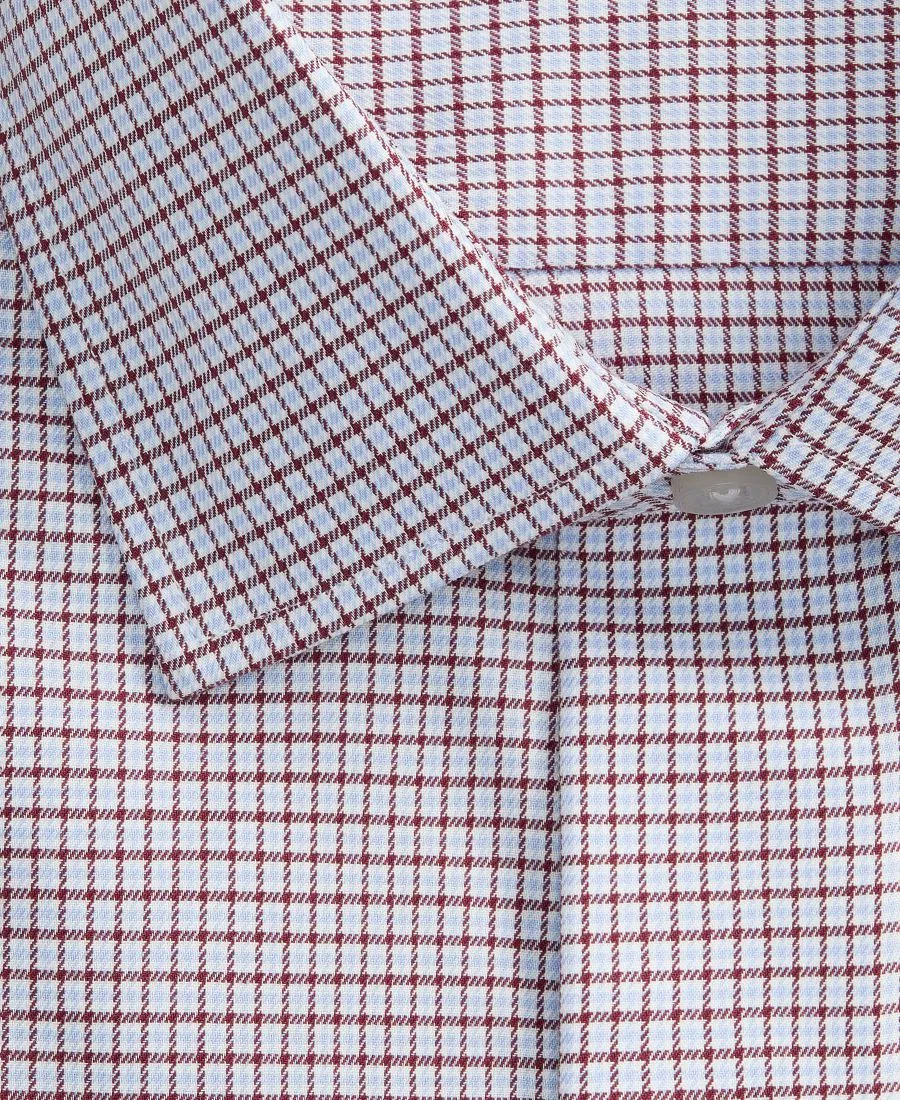 Мужская рубашка с воротником-стойкой из хлопкового твила, свободный крой Tommy Hilfiger, Red — фото 2