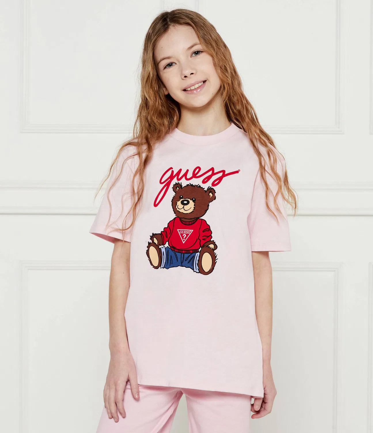 Футболка с круглым вырезом Guess, Rosa Cipria