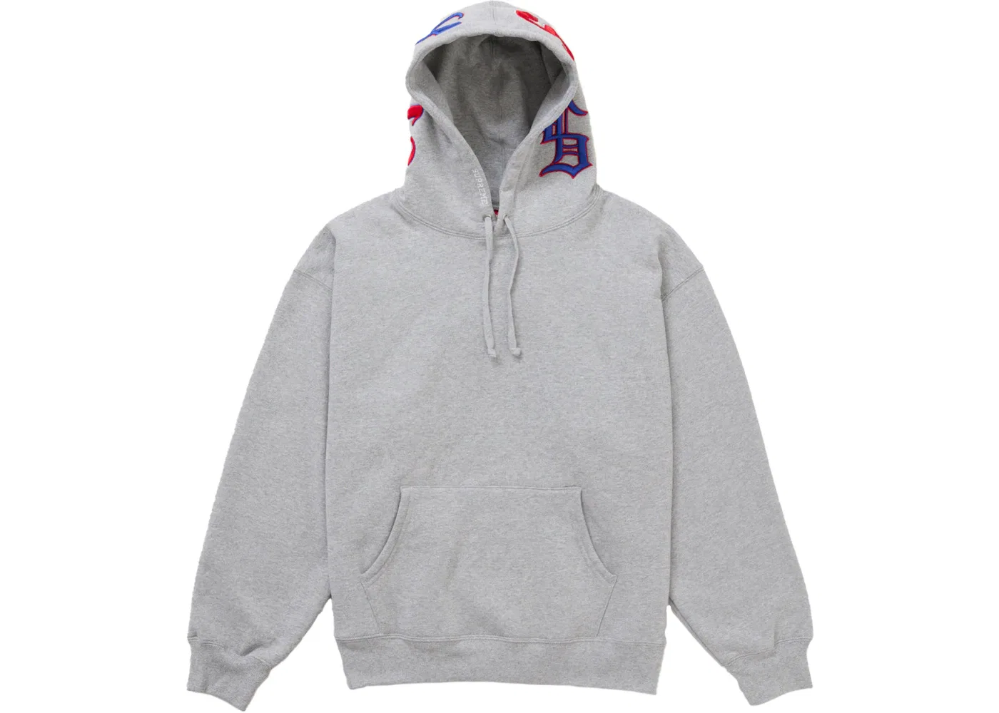 Мужской худи с капюшоном с принтом Supreme Multi S Logo Sweatshirt, Heather Grey