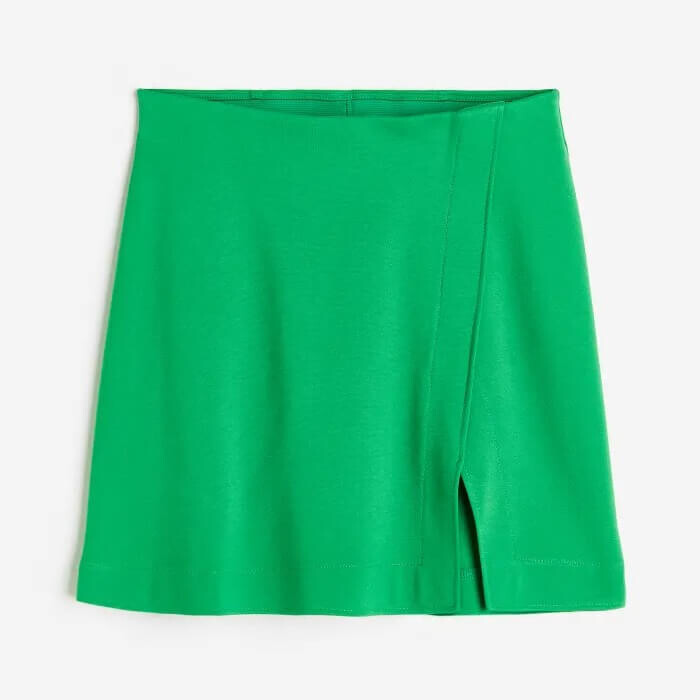 

Юбка H&M Short Wrap-front, зеленый