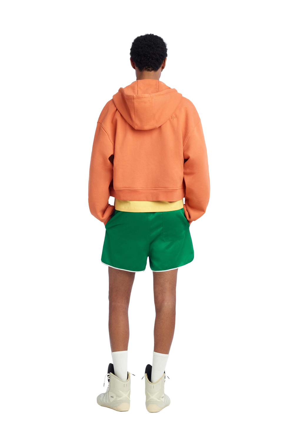 Толстовка Zara Benito Antonio Collection Cropped Fit Zip-Up, оранжевый — фото 2