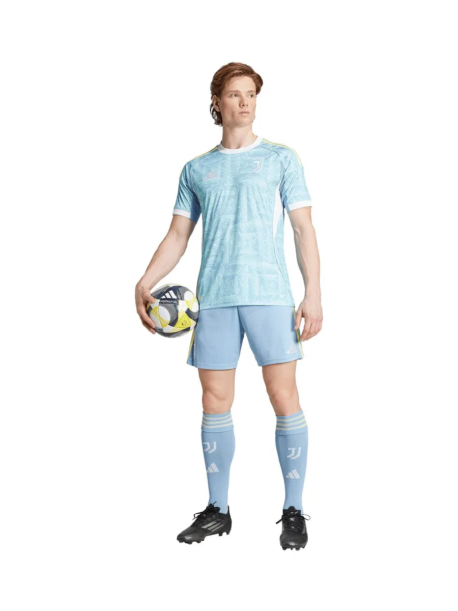 Спортивные шорты ADIDAS PERFORMANCE Slim fit 'Juventus 25/26 Away' синего цвета — фото 4
